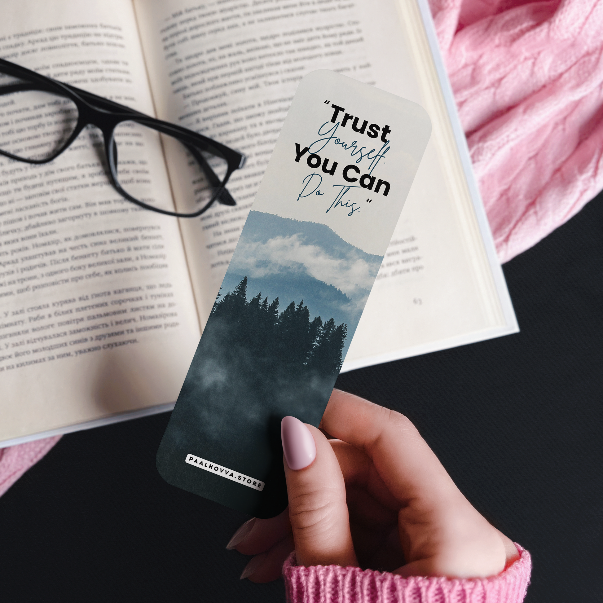 "Lost This Page" Vintage Rose Bookmark