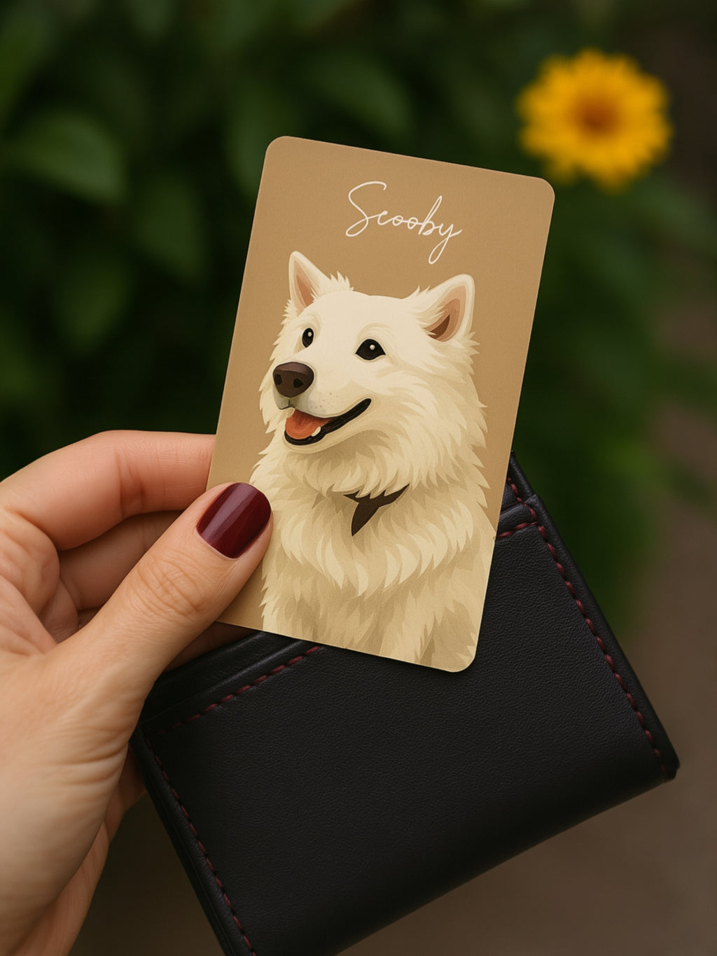 Custom Pet Wallet Card – Personalized Photo & Name Keepsake