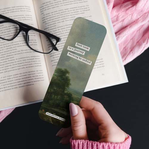 "A Journey Unfolds" Vintage Landscape Bookmark