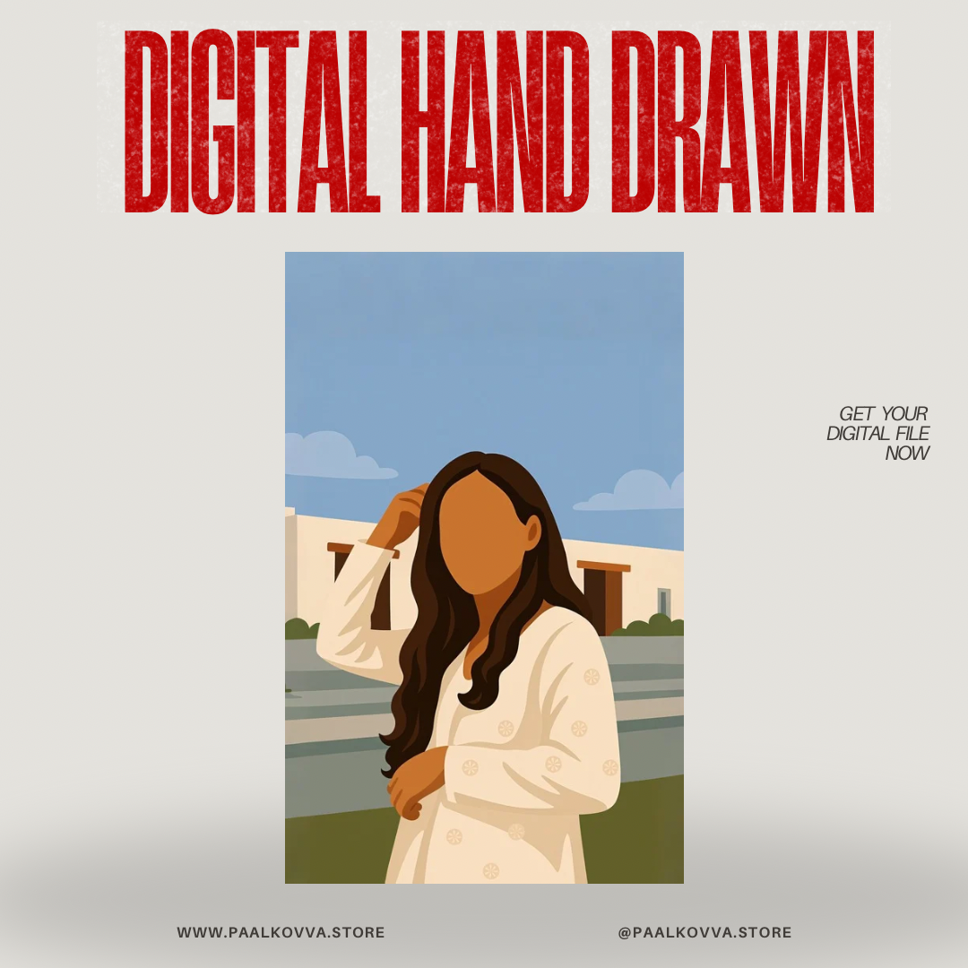 Custom Digital Hand drawn Portrait