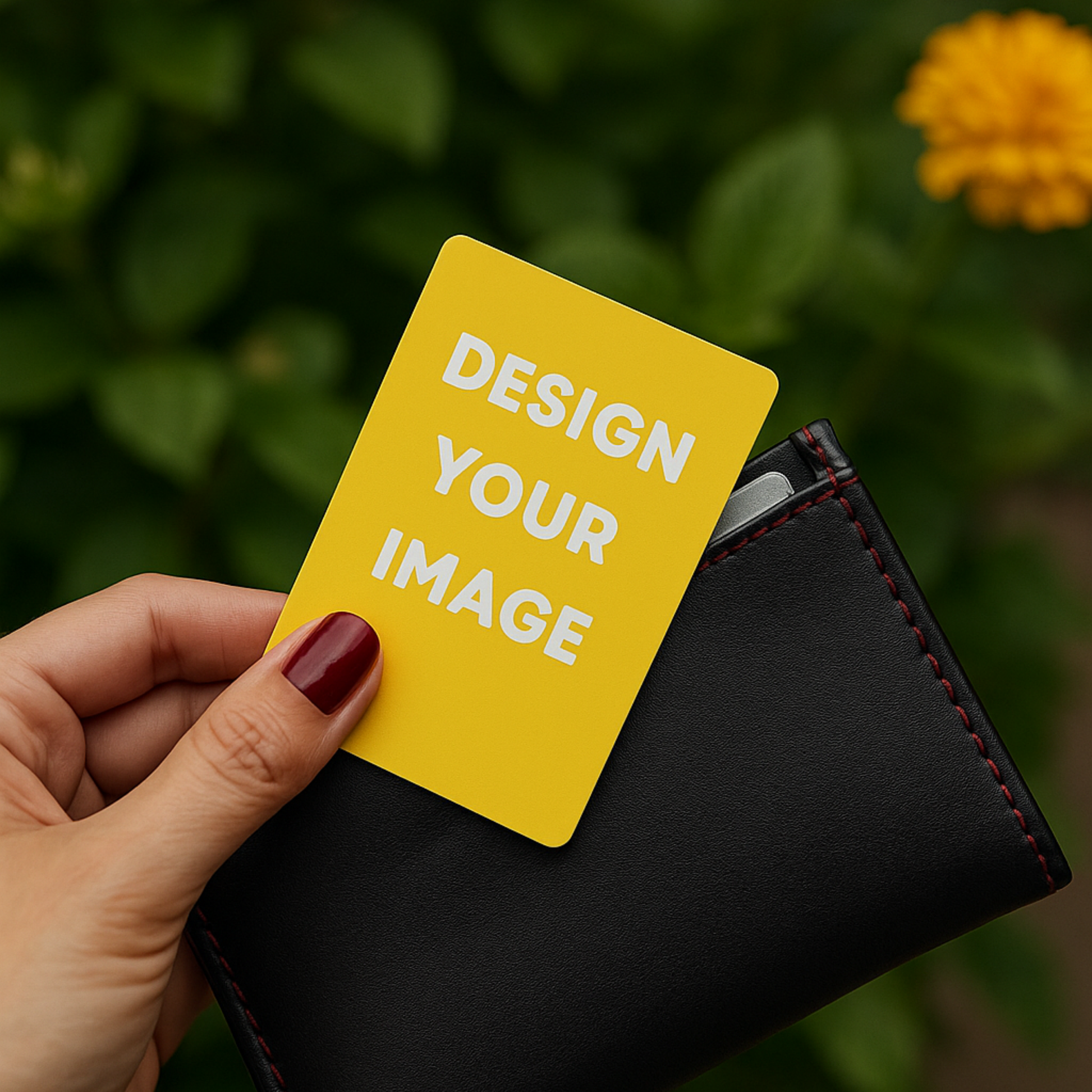 Custom Wallet Card – Personalized Photo & Quote